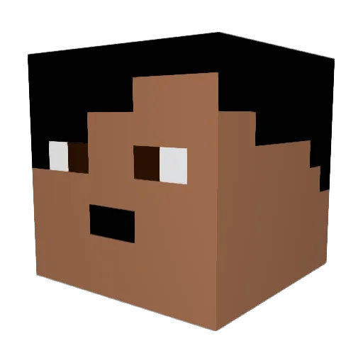 NinyoKarlsson Minecraft avatar head, 3D render