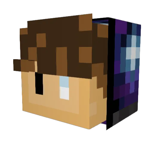 Nio257 Minecraft avatar head, 3D render