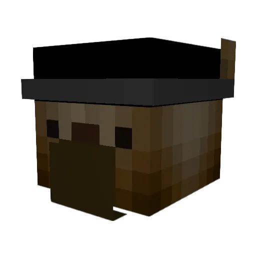 NioBio69 Minecraft avatar head, 3D render