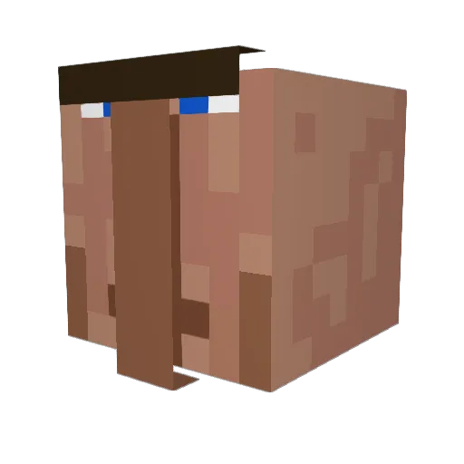 Nio_paz Minecraft avatar head, 3D render