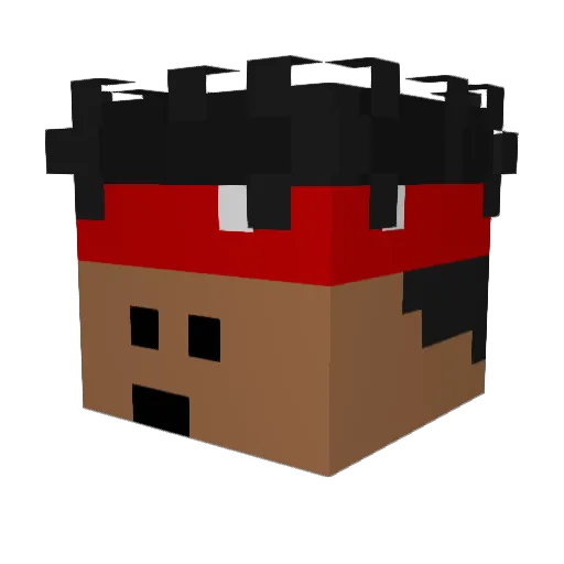 NiobeOrb Minecraft avatar head, 3D render