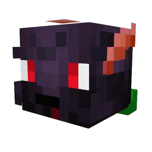 Niobo7 Minecraft avatar head, 3D render