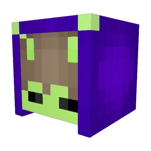 Niolo Minecraft avatar head, 3D render