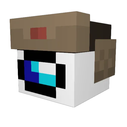 Nioskyyy33 Minecraft avatar head, 3D render