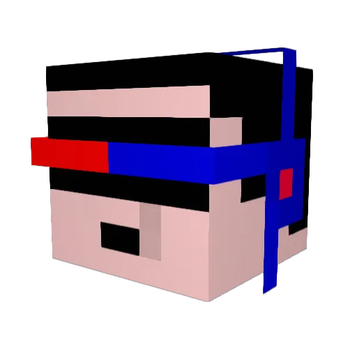 NiouffNiouff Minecraft avatar head, 3D render