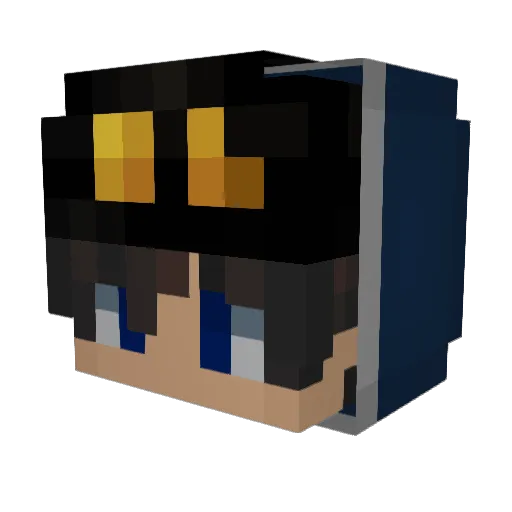 Niox134 Minecraft avatar head, 3D render