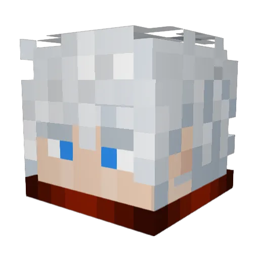 NipFizzy Minecraft avatar head, 3D render