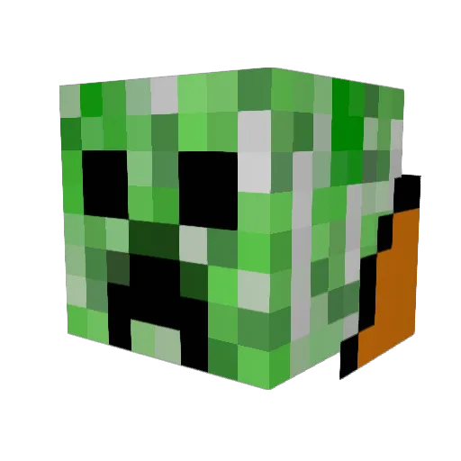 Nipas204 Minecraft avatar head, 3D render