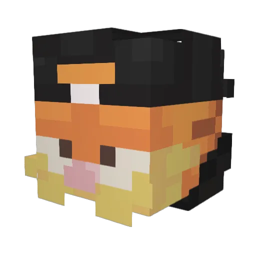Nipattaja Minecraft avatar head, 3D render