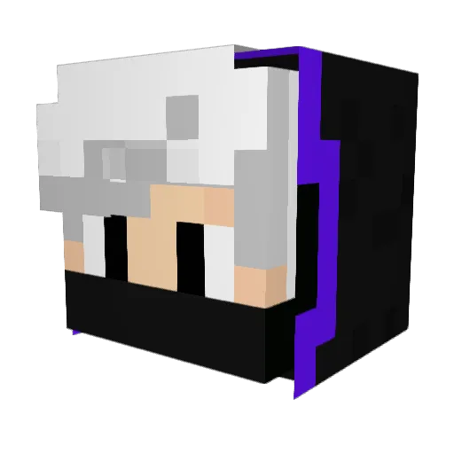 NipieCS Minecraft avatar head, 3D render
