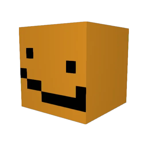 Nipocu Minecraft avatar head, 3D render