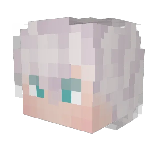 Nipsy15 Minecraft avatar head, 3D render