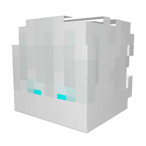 Niqhtleast Minecraft avatar head, 3D render