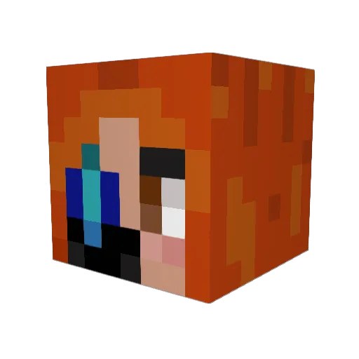 NiqueHawks Minecraft avatar head, 3D render