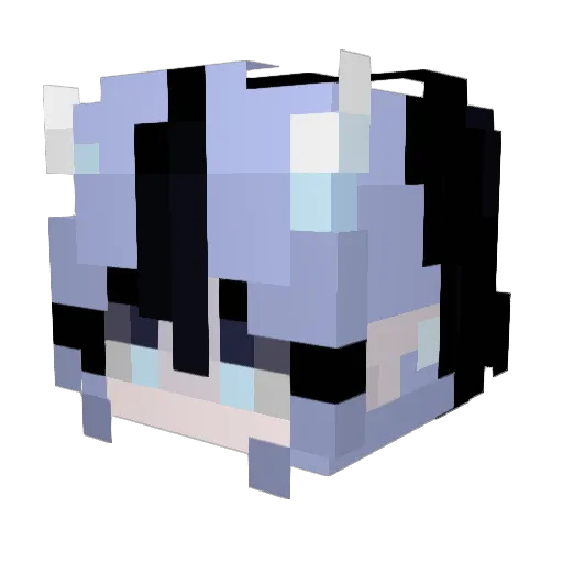 Niquoles Minecraft avatar head, 3D render