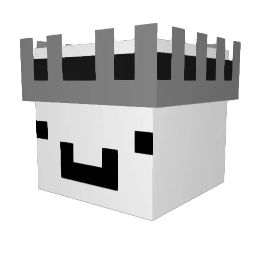 Nir0z_ Minecraft avatar head, 3D render