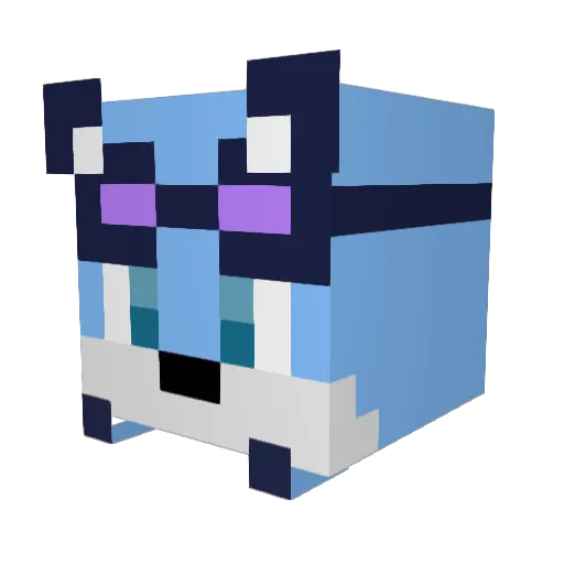 NirAoRar Minecraft avatar head, 3D render
