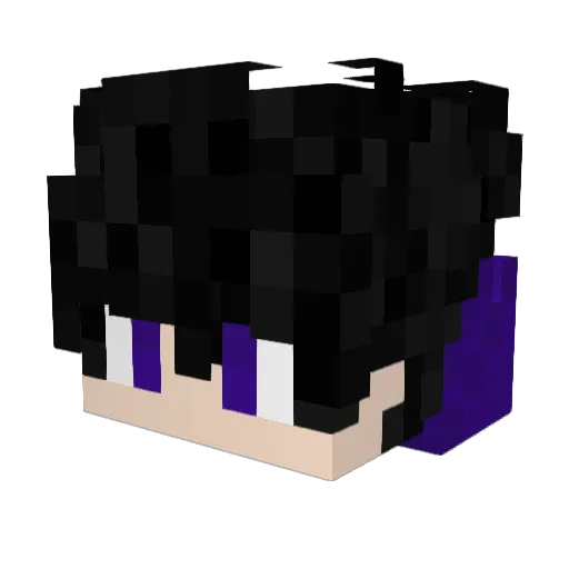 NiralG Minecraft avatar head, 3D render