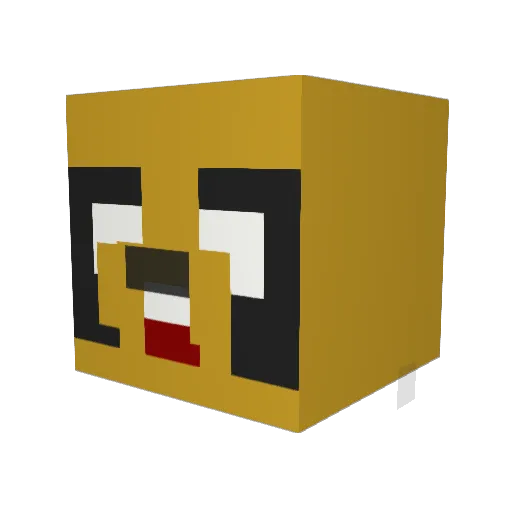 Nirano_Dela Minecraft avatar head, 3D render