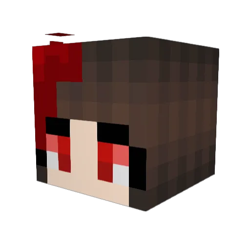 Nirashu_ Minecraft avatar head, 3D render
