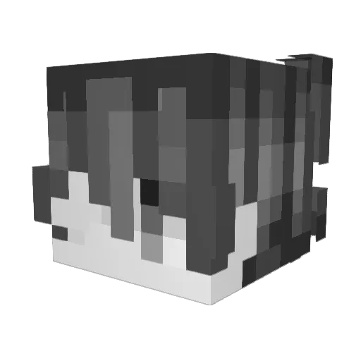 Nirguy Minecraft avatar head, 3D render