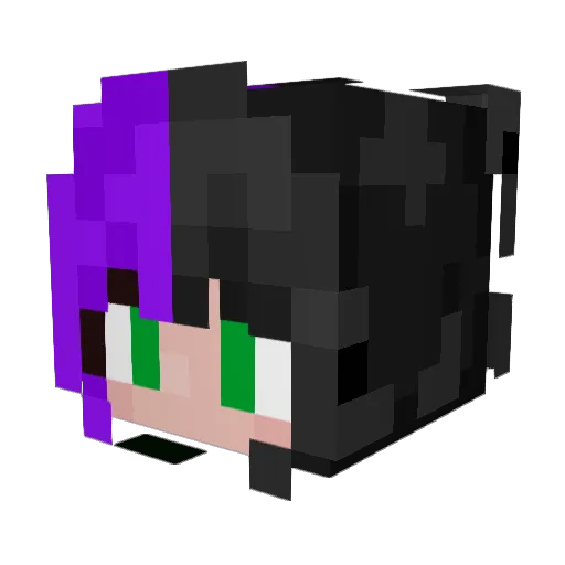 Nirito700 Minecraft avatar head, 3D render