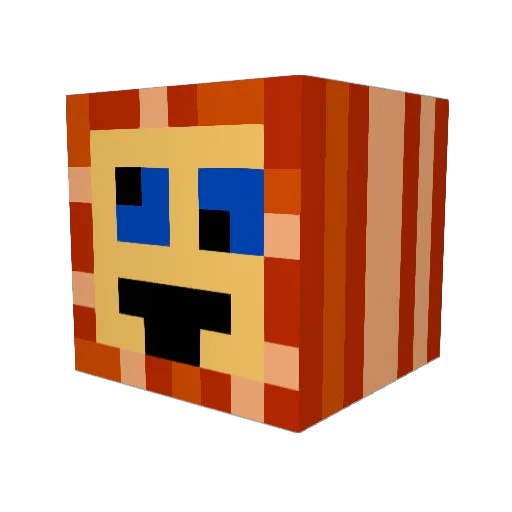 Nirot2013 Minecraft avatar head, 3D render