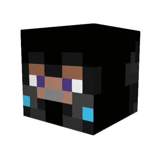 Nirow Minecraft avatar head, 3D render