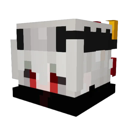 Nirpalin Minecraft avatar head, 3D render