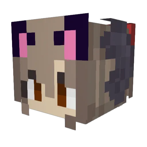 Nirro101 Minecraft avatar head, 3D render