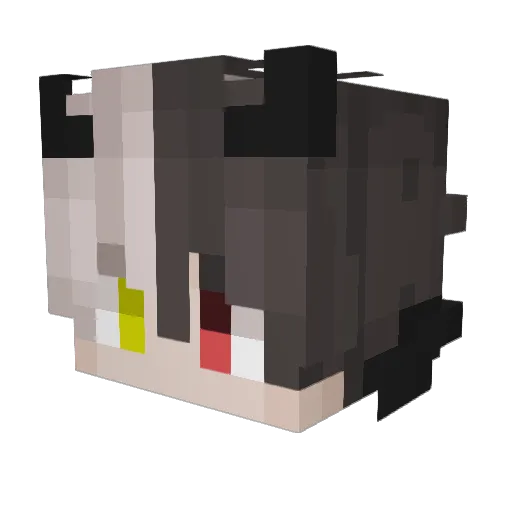 Nirvanaev Minecraft avatar head, 3D render