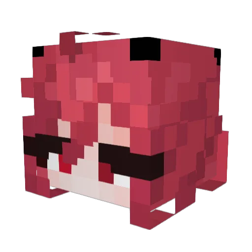 Nirwenn Minecraft avatar head, 3D render