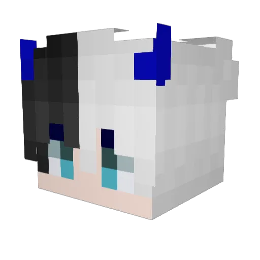 Niscalin Minecraft avatar head, 3D render