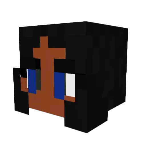 NiseBFH Minecraft avatar head, 3D render