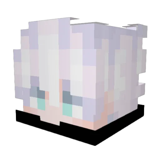 Nish7626 Minecraft avatar head, 3D render