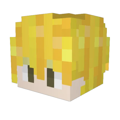 Nishiken415 Minecraft avatar head, 3D render
