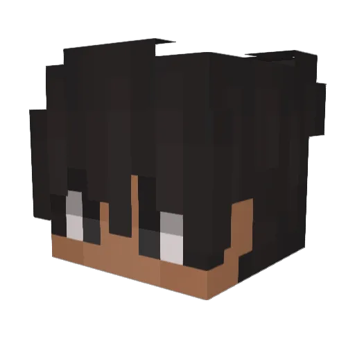 NishuTissue Minecraft avatar head, 3D render