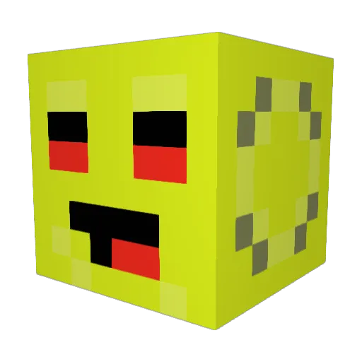 Nisito_ Minecraft avatar head, 3D render