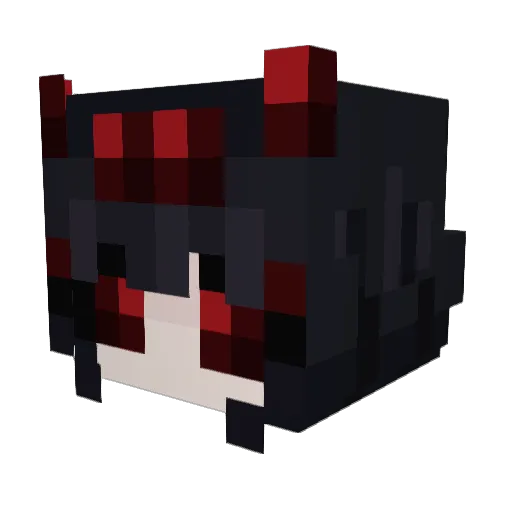 Nissa_ink Minecraft avatar head, 3D render