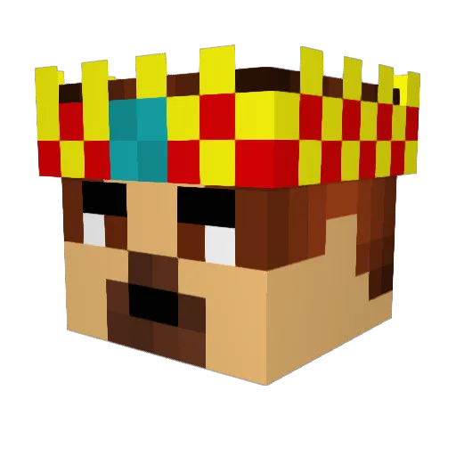 Nissassa23 Minecraft avatar head, 3D render