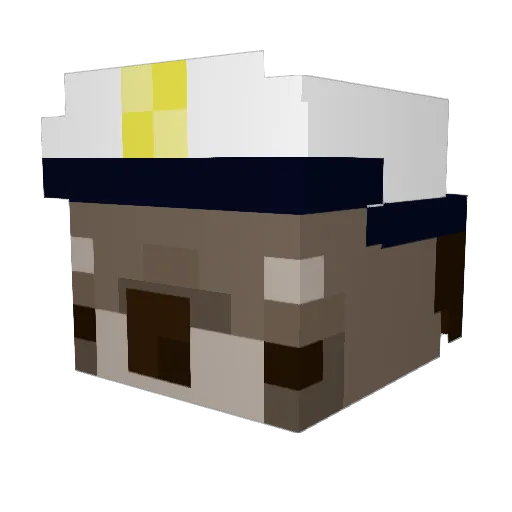 Nissotah Minecraft avatar head, 3D render