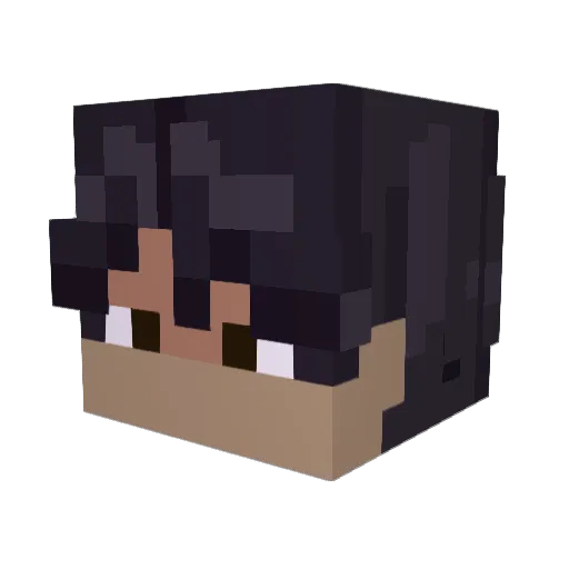 NistarsWorld Minecraft avatar head, 3D render