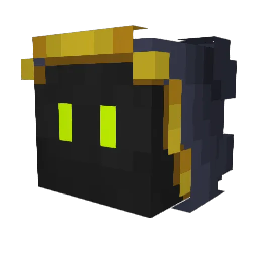 Nisutec Minecraft avatar head, 3D render