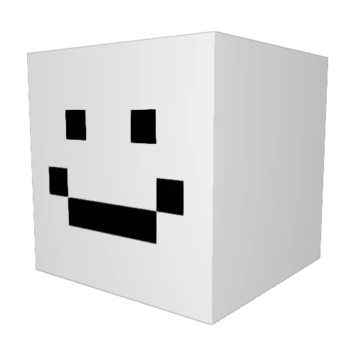 Nitasz Minecraft avatar head, 3D render