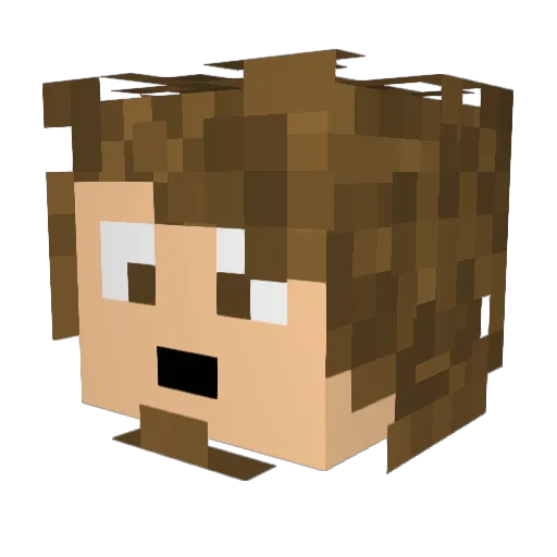 Nitch3D Minecraft avatar head, 3D render