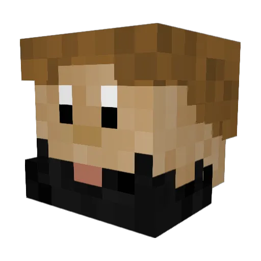 Nite0wlz Minecraft avatar head, 3D render