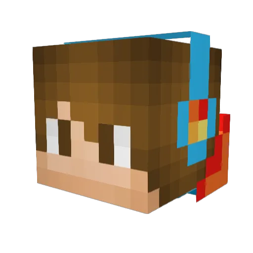 NiteKnight Minecraft avatar head, 3D render