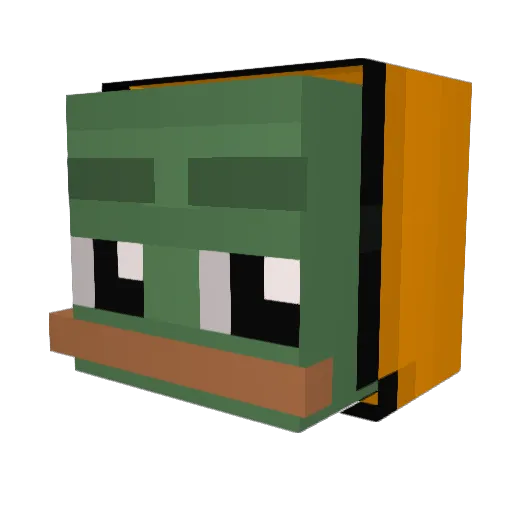 Nited987 Minecraft avatar head, 3D render