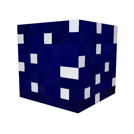 Niteftef Minecraft avatar head, 3D render