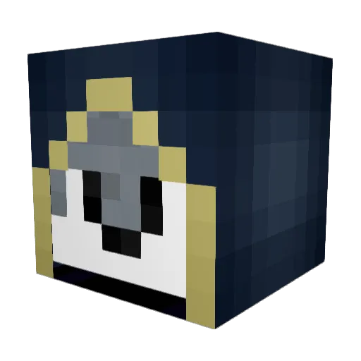 NitewolfMC Minecraft avatar head, 3D render